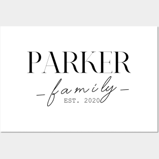 Parker Family EST. 2020, Surname, Parker Posters and Art